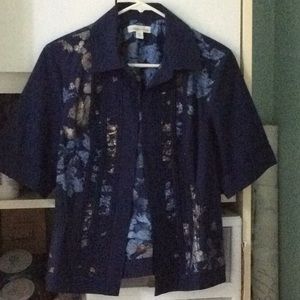 Coldwatercreek  jacket, navy blue size 10